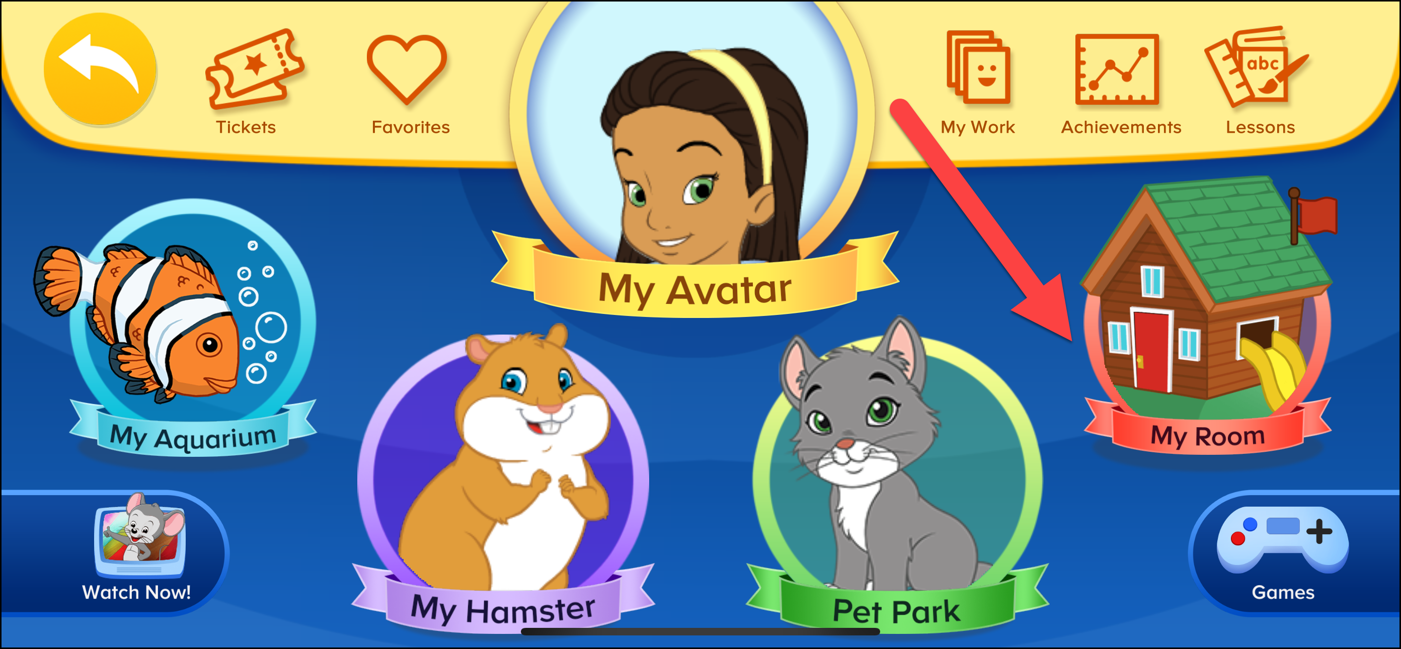 ABCmouse Acerca de mí señalando a mi habitación.png