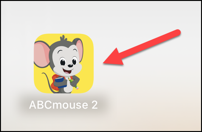 Inglés (americano) página de inicio del dispositivo poiting a ABCmouse 2 app.png