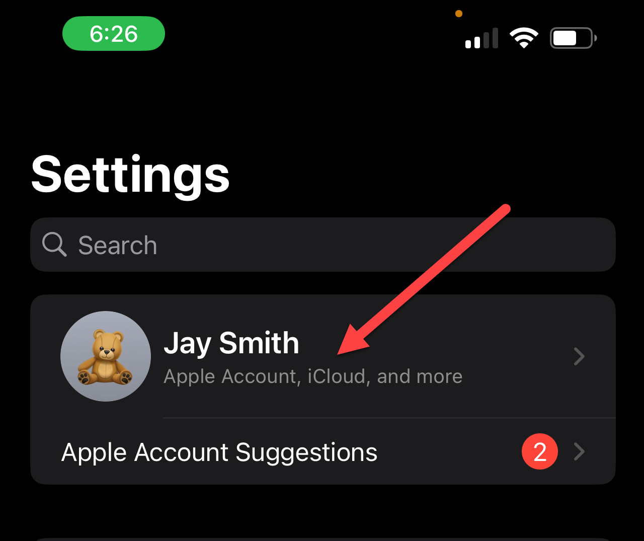 Apple Settings pointing to usersname.png