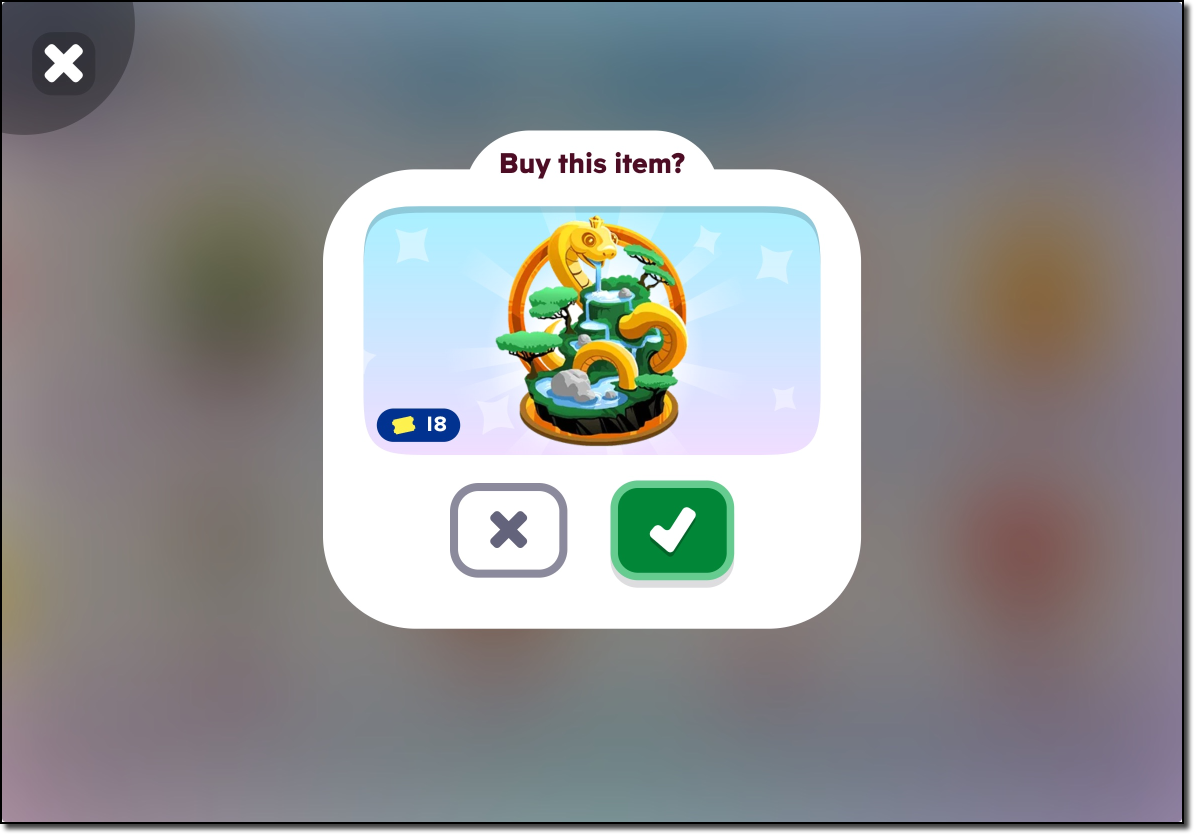 Buy This Item prompt or decoration in ABCmouse 2 showing purchase button