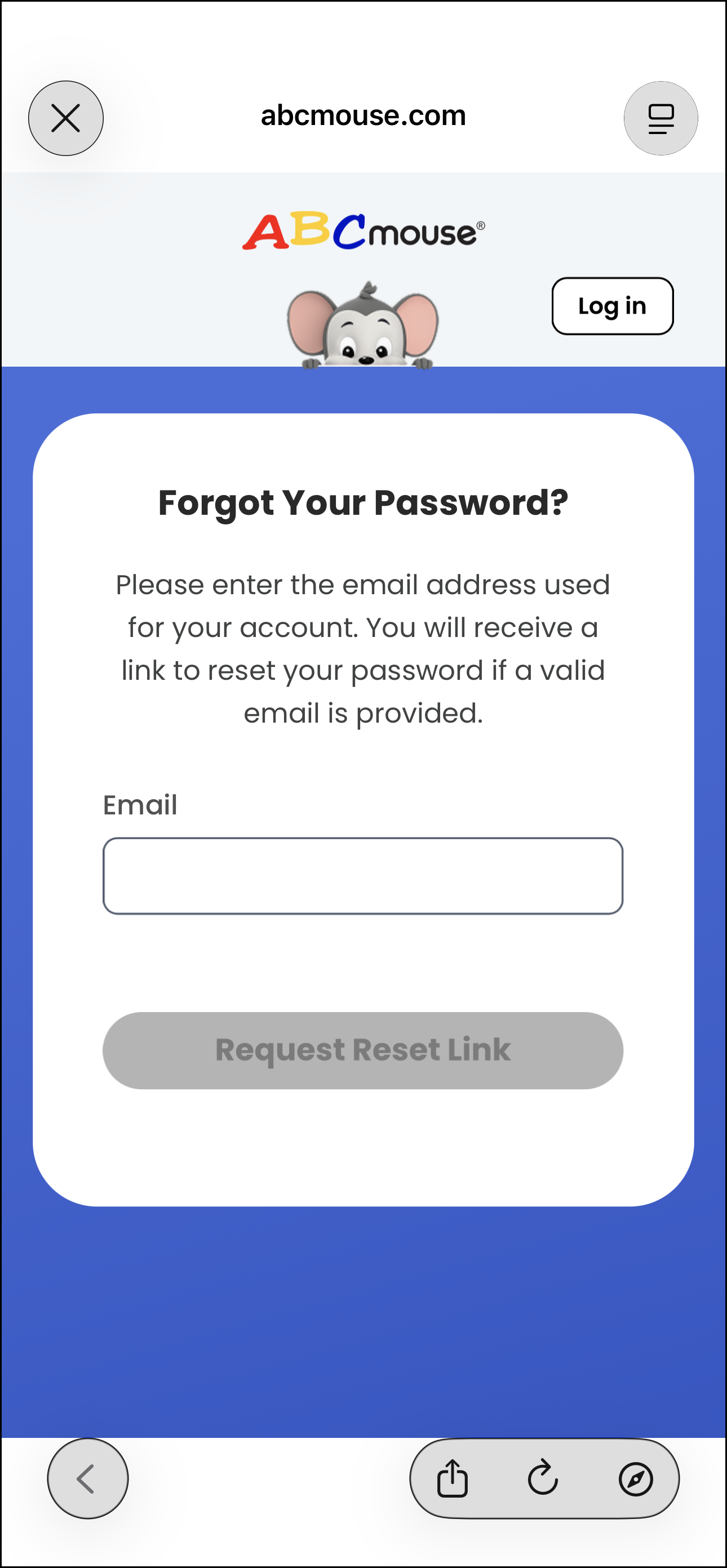Resetting your ABCmouse 2 Password – ABCmouse