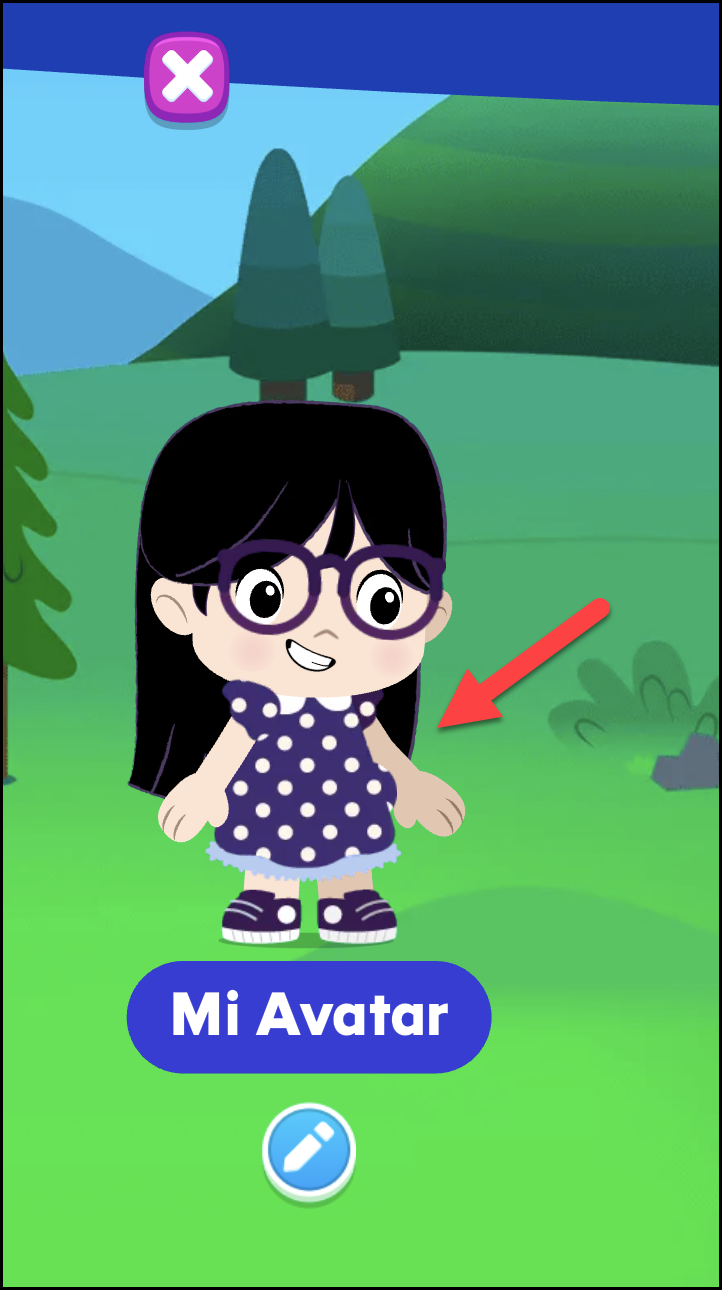 Espanol ABCmouse showing the profile image has changed in my world view.png