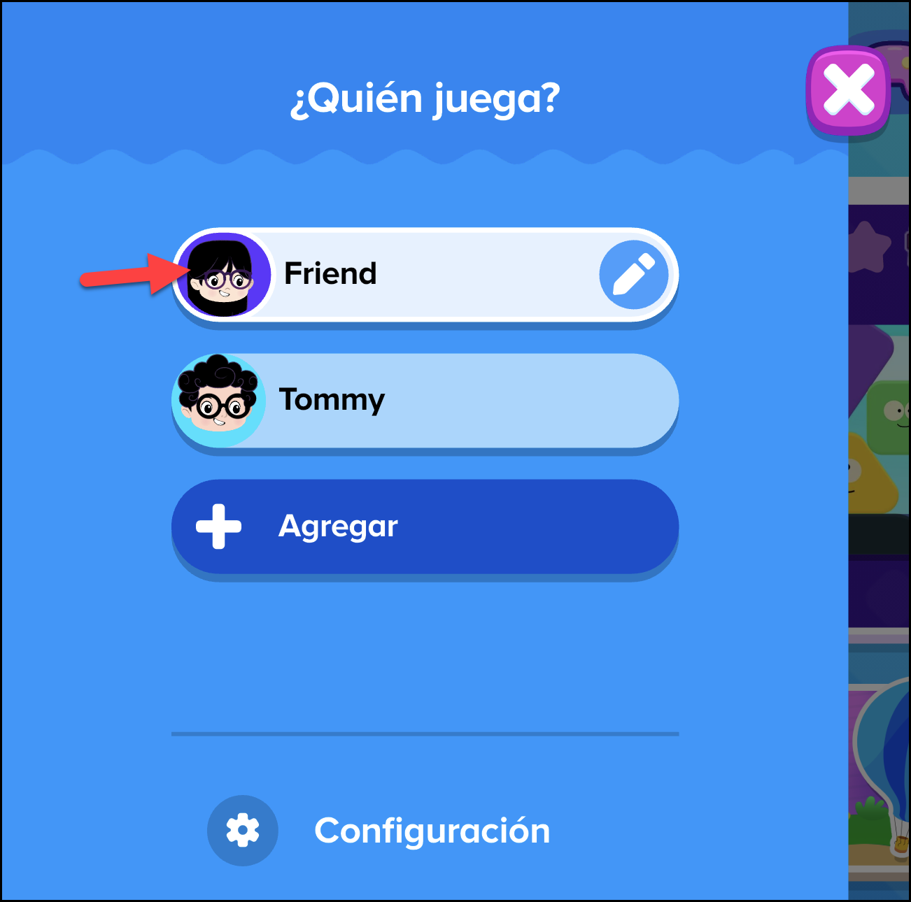 Espanol ABCmouse 2 showing the profile image has changed.png