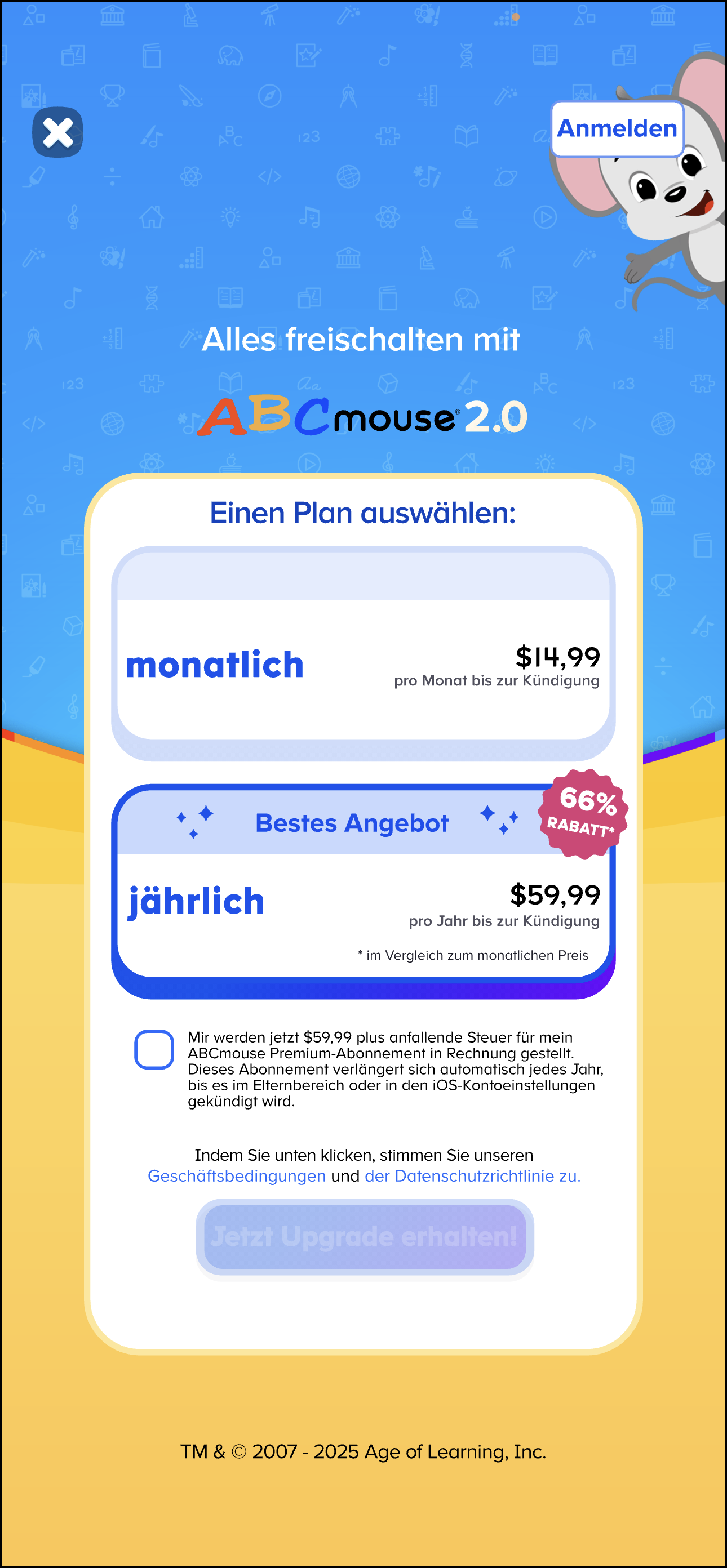 German ABCmouse 2 choose a plan 14.99 monthly or $59.99 annual.png