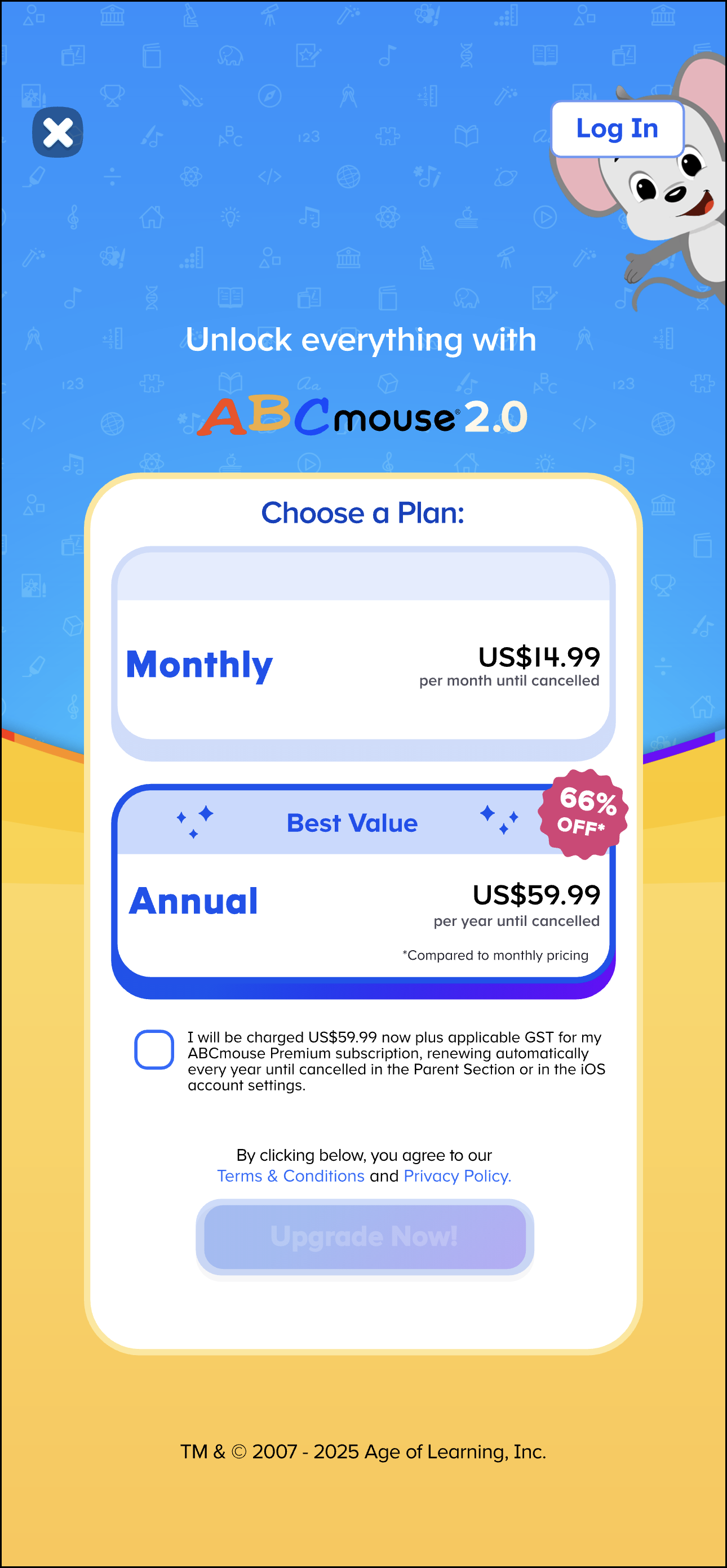 English (Australia) ABCmouse 2 choose a plan $14.99 or $59.99 annual.png