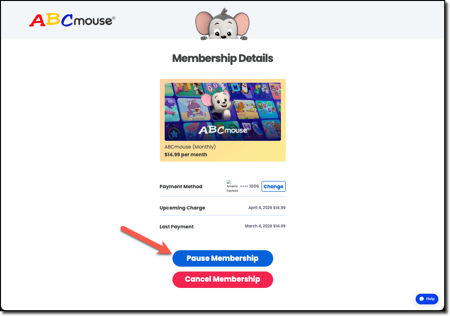 ABCmouse - pausar la membresía arrow.png