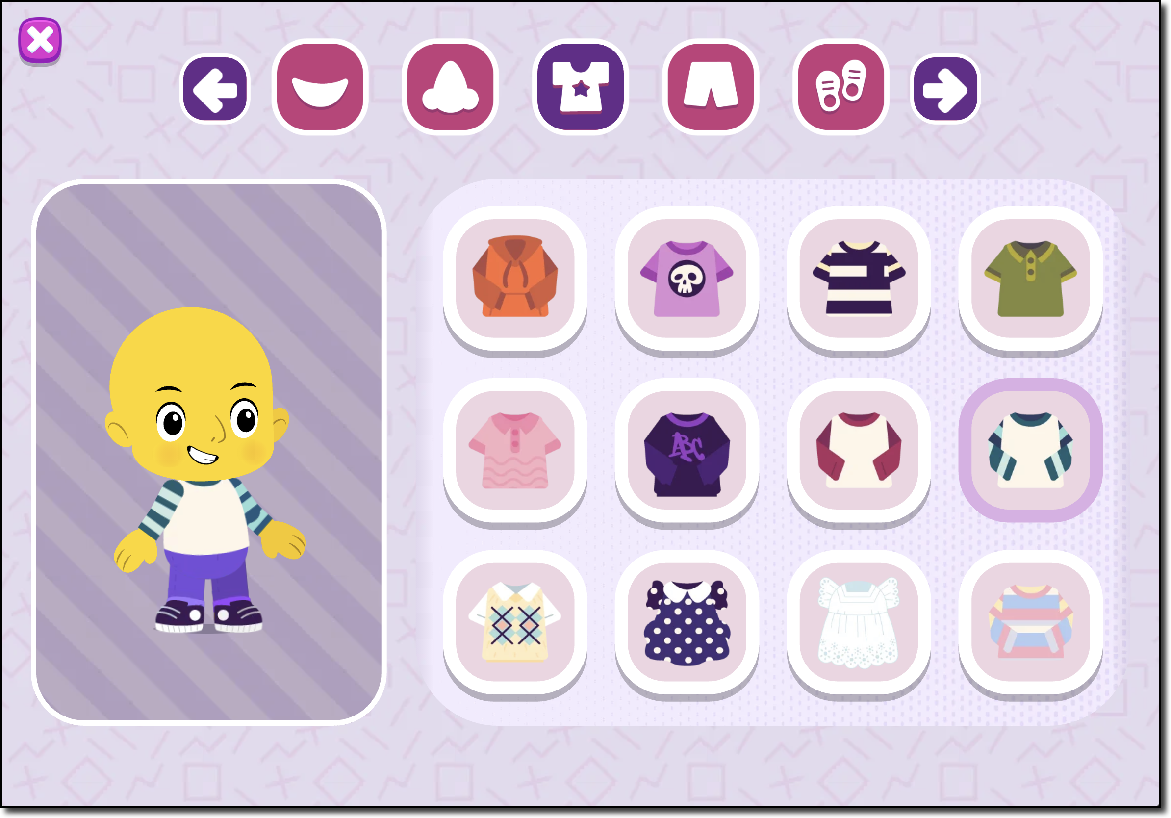 ABCmouse Basic - Avatar builder.es