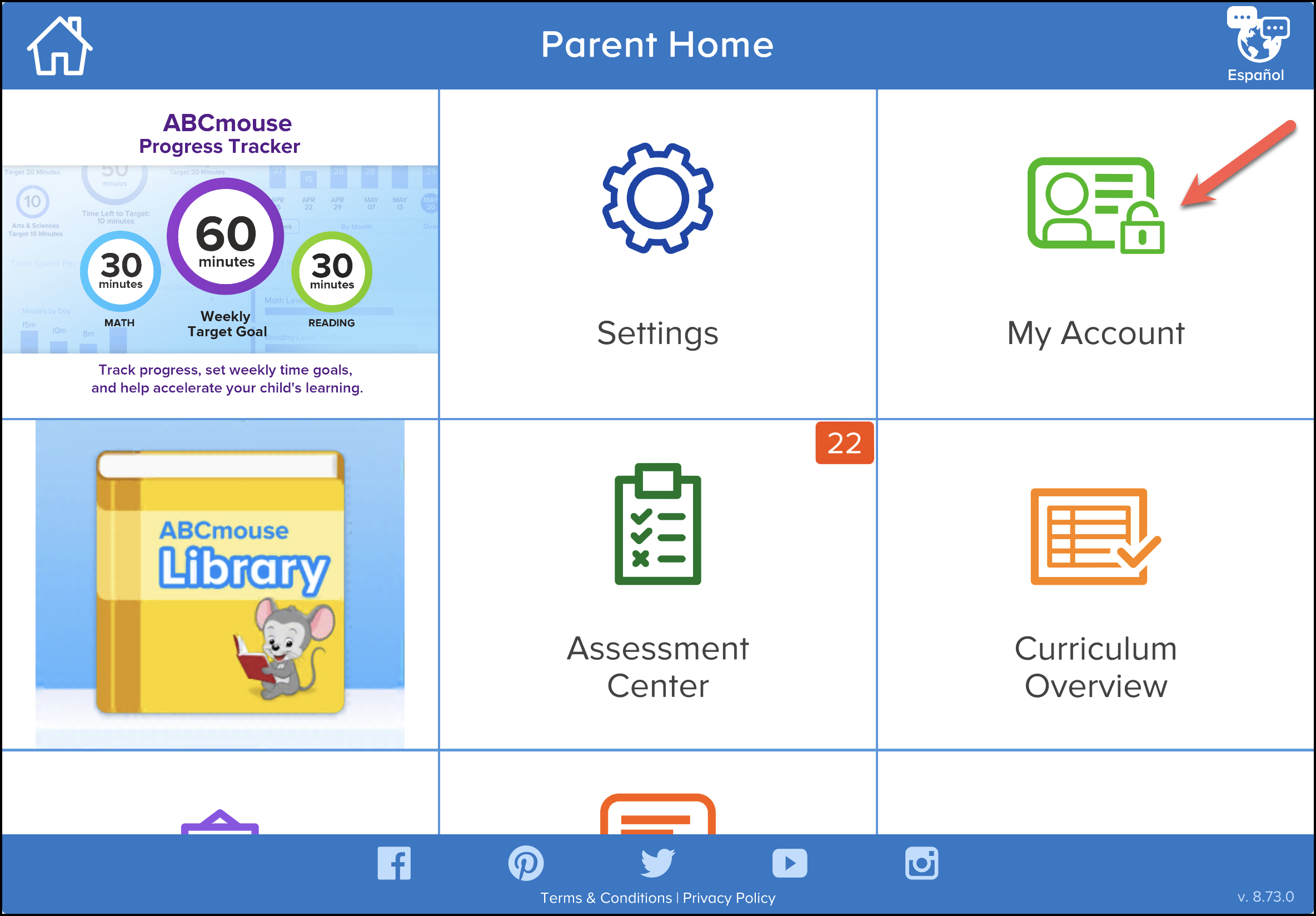 Parent Home Section of ABCmouse Classic.png