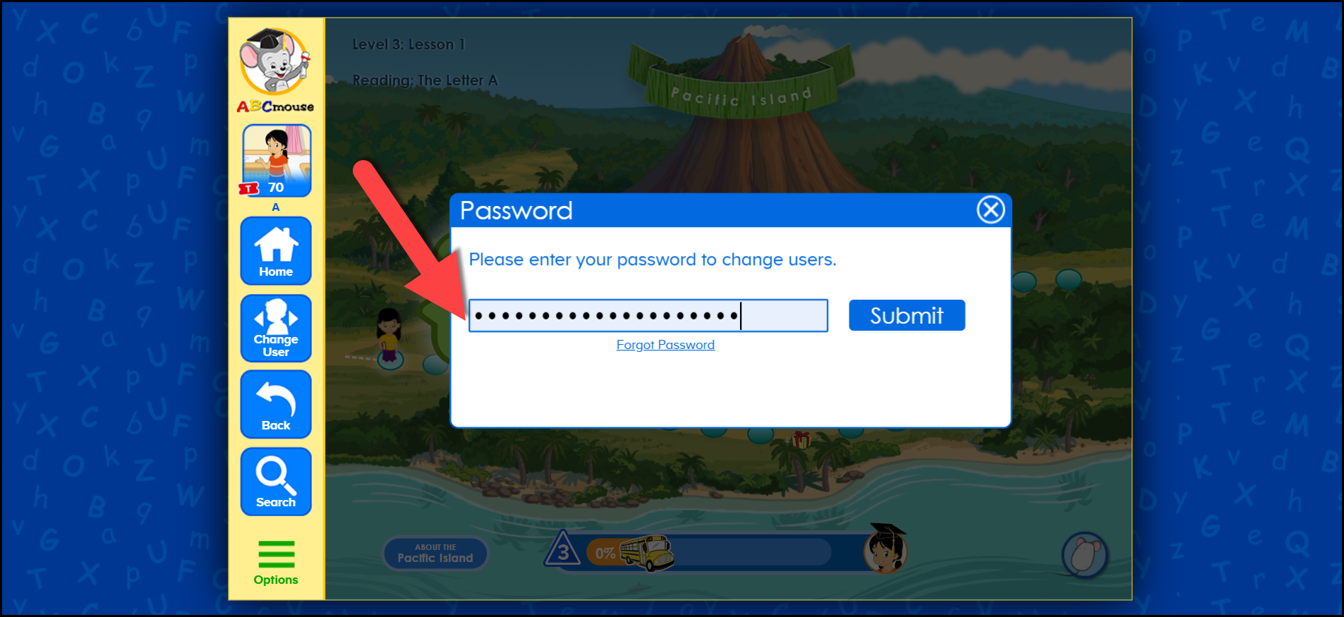 ABCmouse Classic Por favor, introduzca su contraseña para cambiar el pop-up del usuario.png