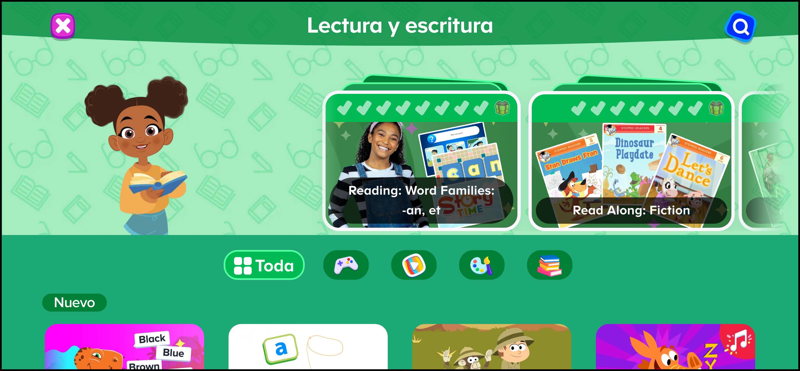 Espanol (Mexico) ABCmouse v1.63.0 Reading and Writing in My Classroom area.png