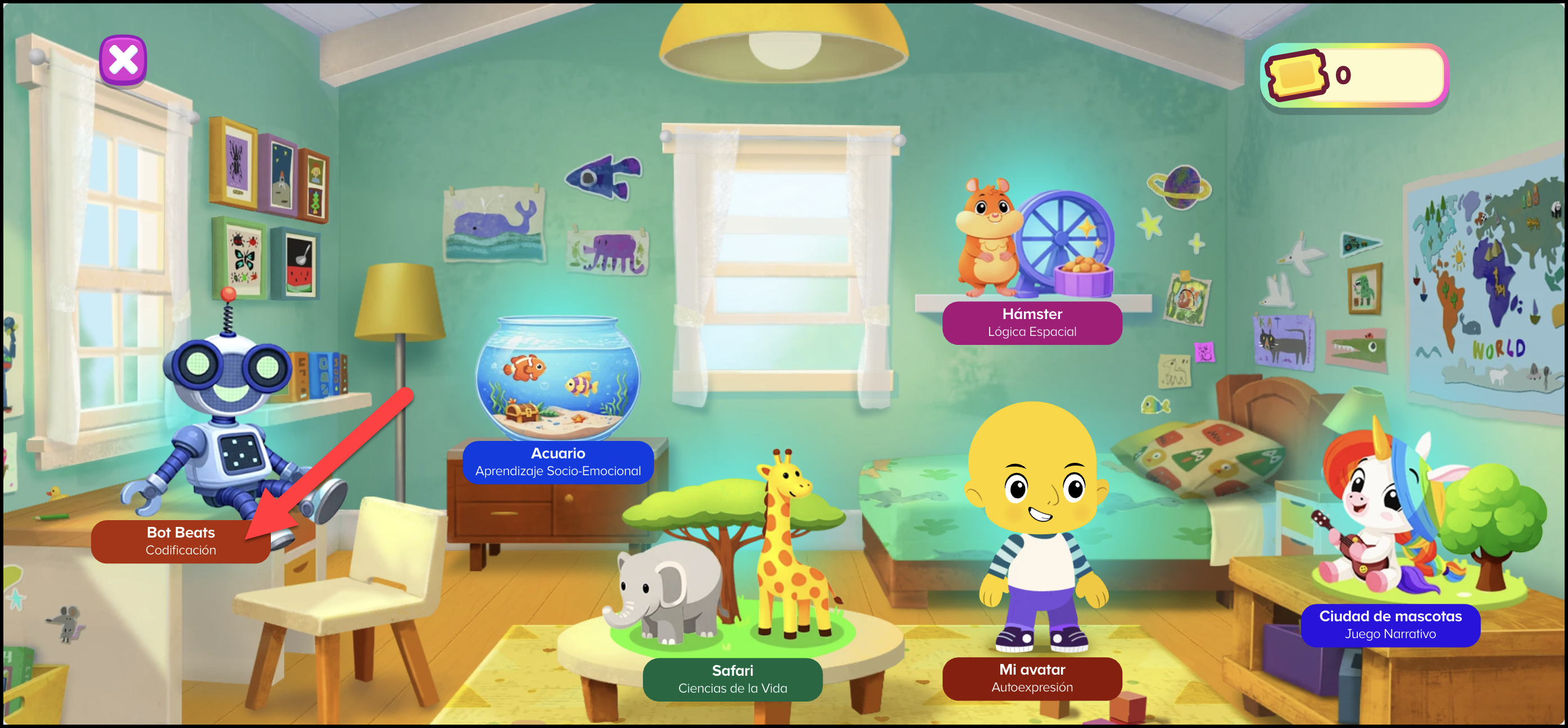 Espanol (Mexico) ABCmouse v1.63.0 Bot Beats in My World area.png