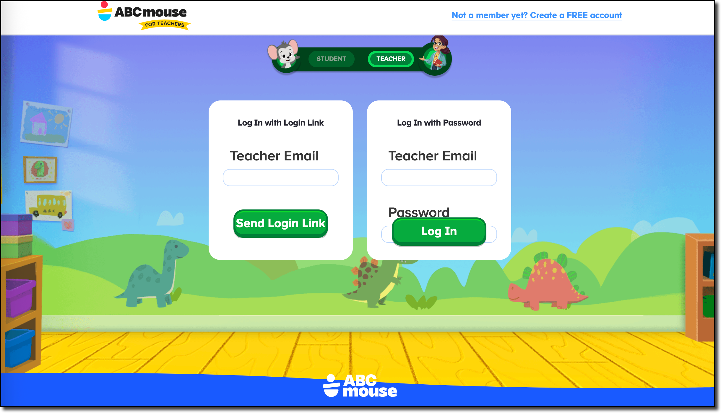 ABCmouse for Teachers - Teacher log in screen.png
