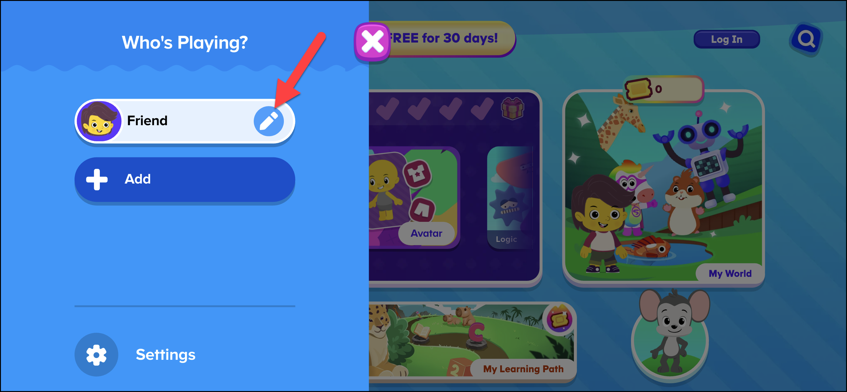 English (American) ABCmouse v1.68.0 whos playing screen pointing pencil icon for basic users.png