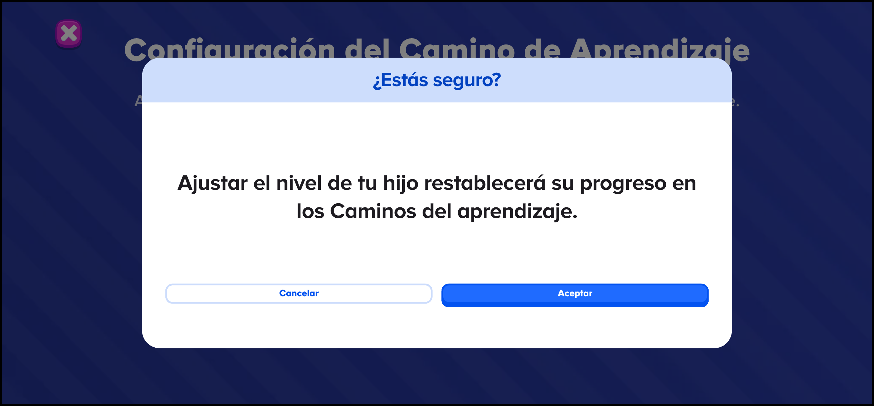 Espanol ABCmouse (Mexico) v1.63.0 save option on the learning path settings area.png