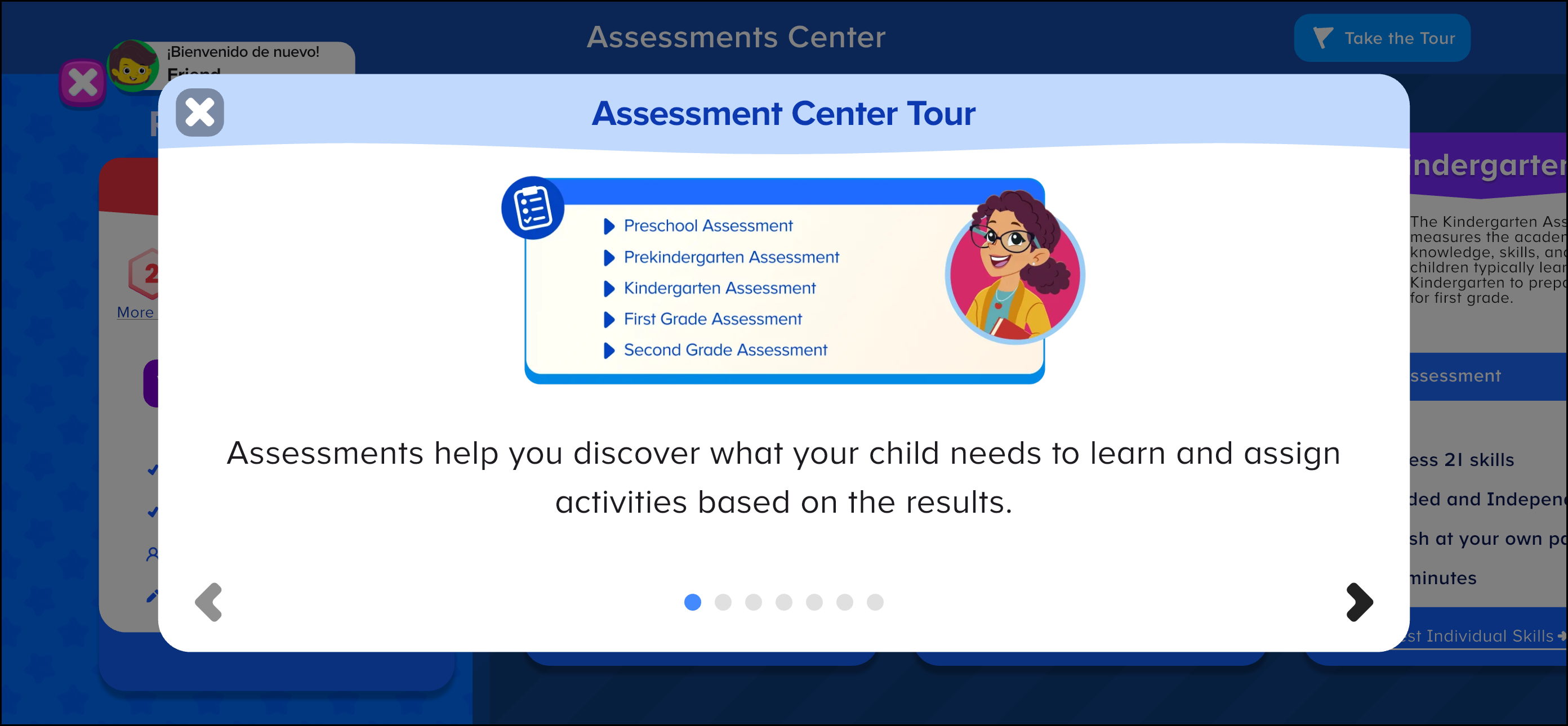 Espanol (Mexico) ABCmouse v1.68.0 Assessment Center Tour Still in English.png