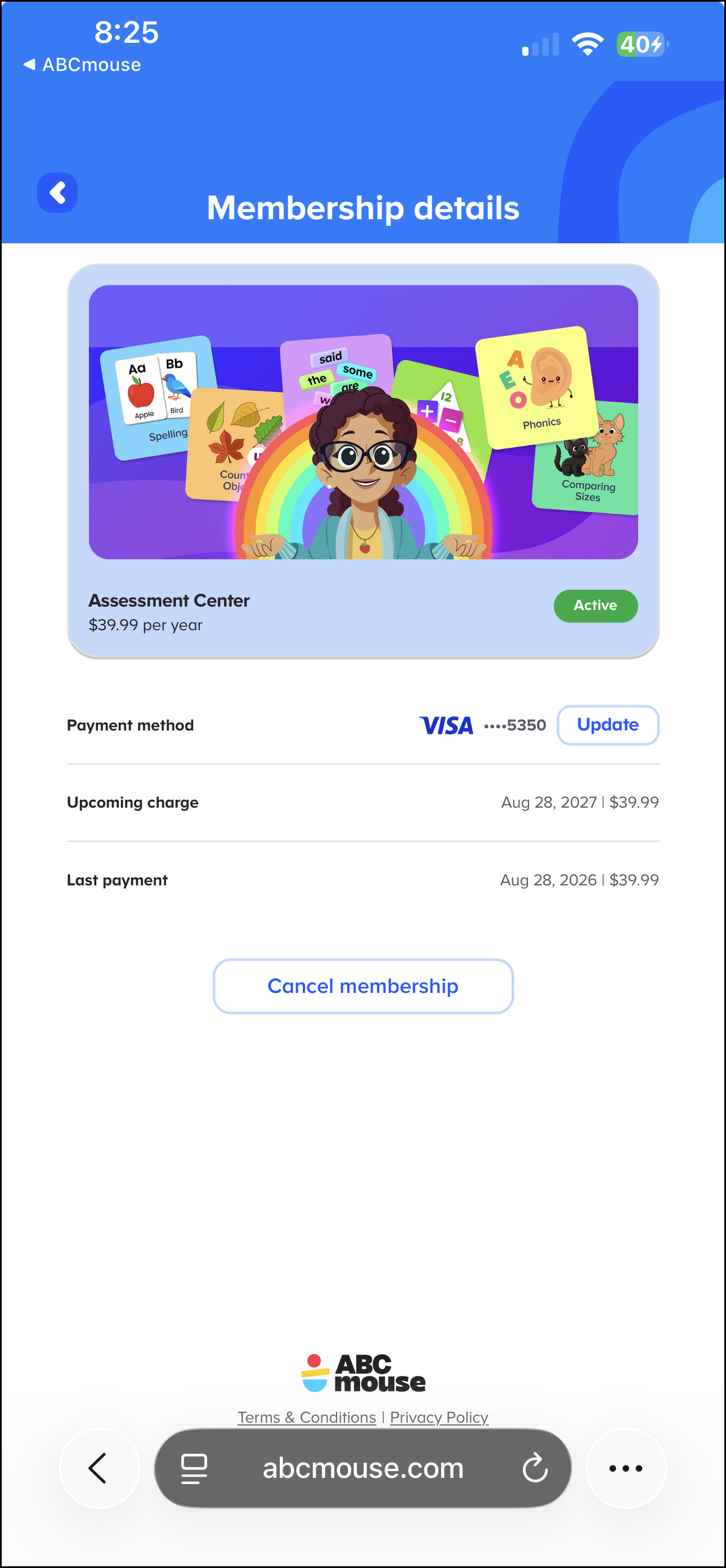 English (American) ABCmouse v1.68.0 Assessment Center add-on $39.95.png