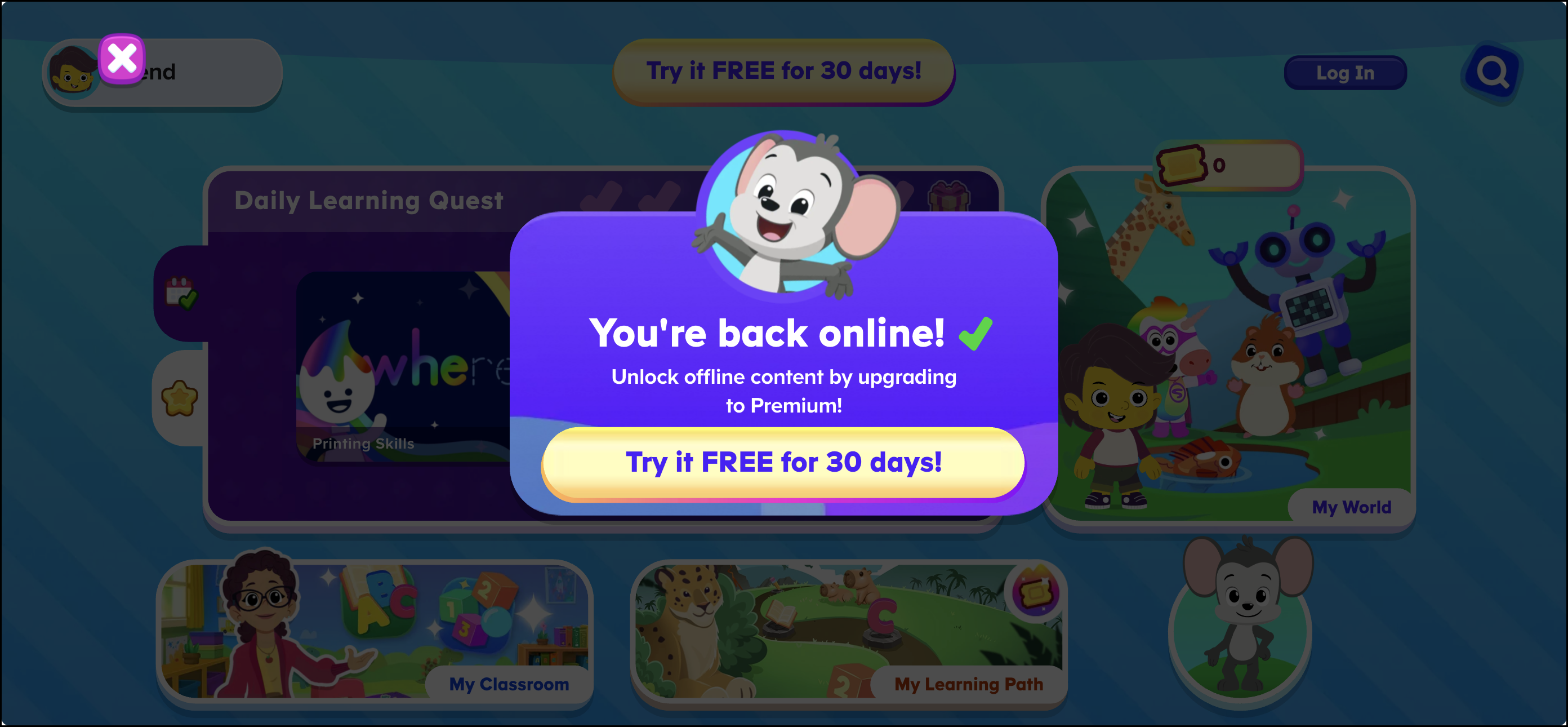 youre back online - upgrade to premium.png