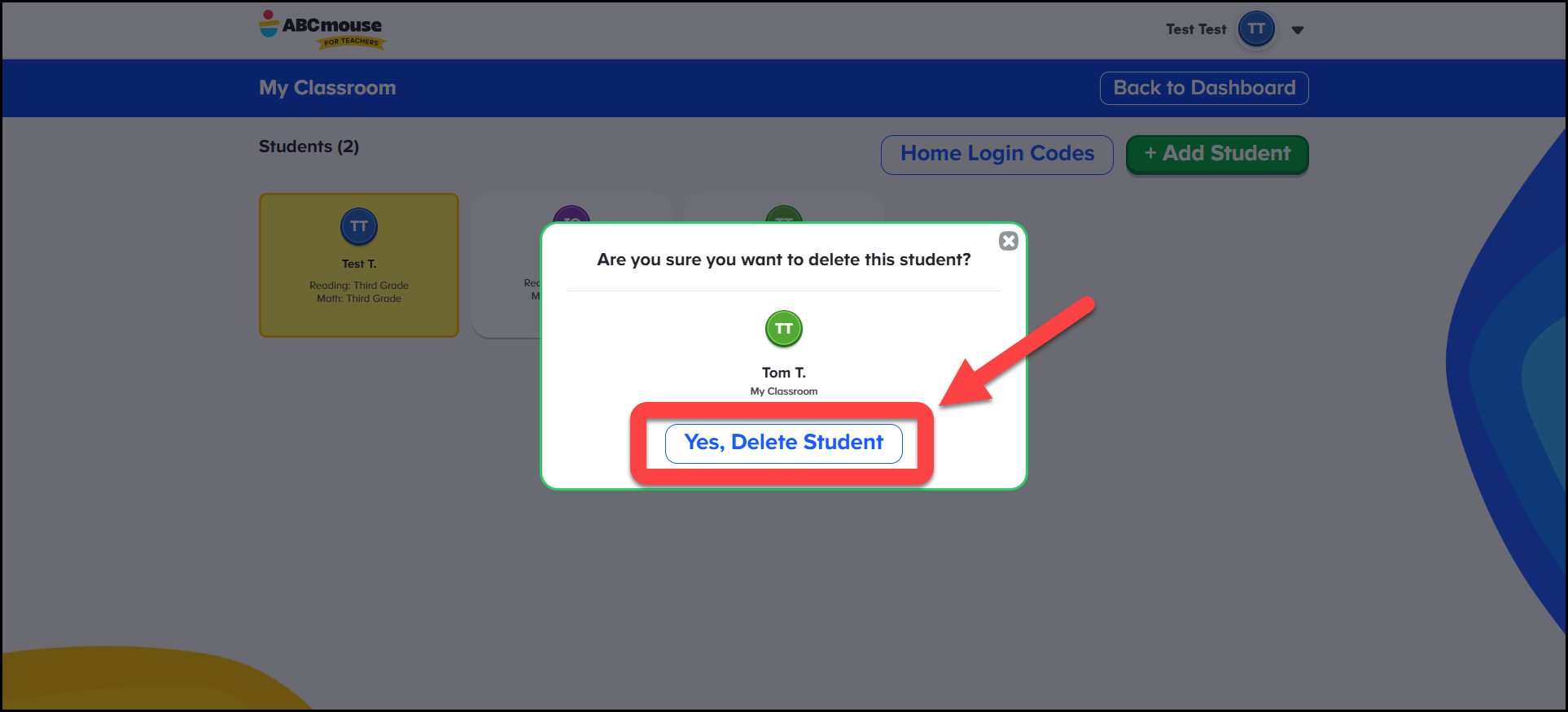 English (American) ABCmouse v1.68.0 Teacher account pointing to yes, delete student button.png