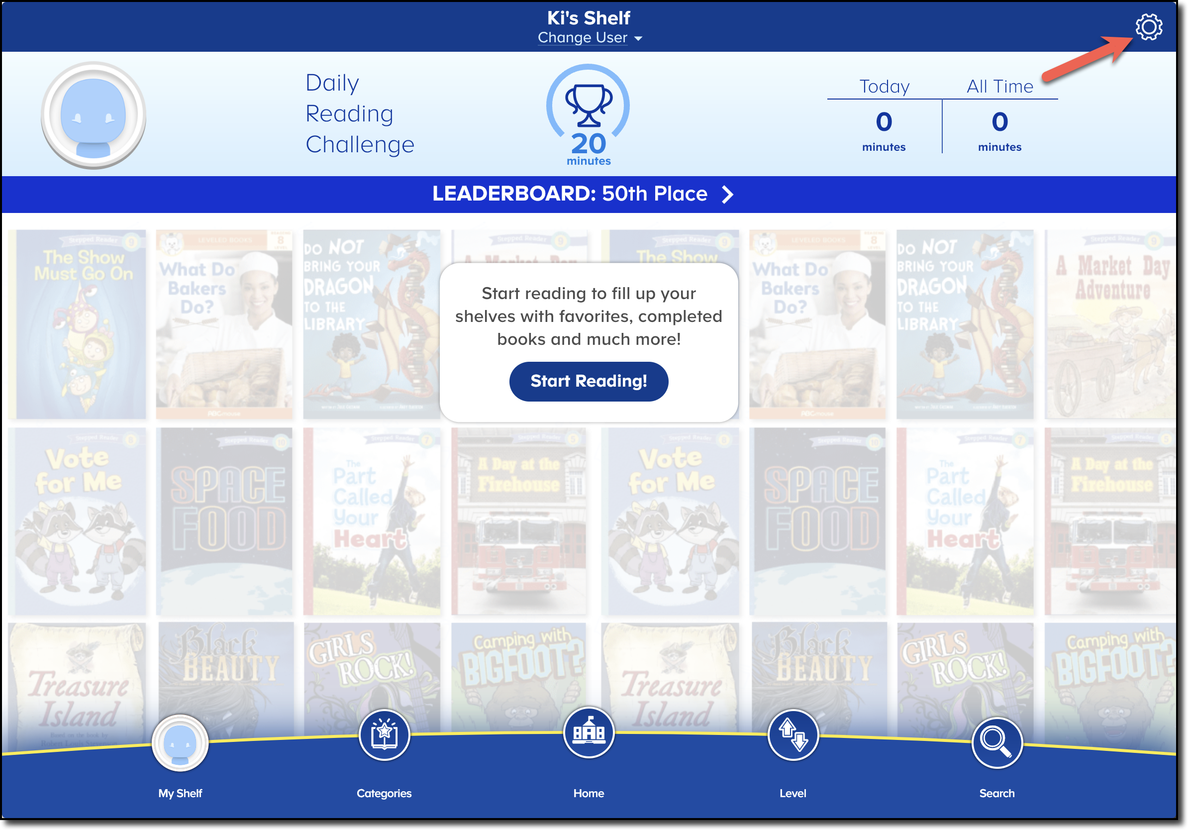 ReadingIQ - My Shelf - Parent Settings icon arrow 2.png