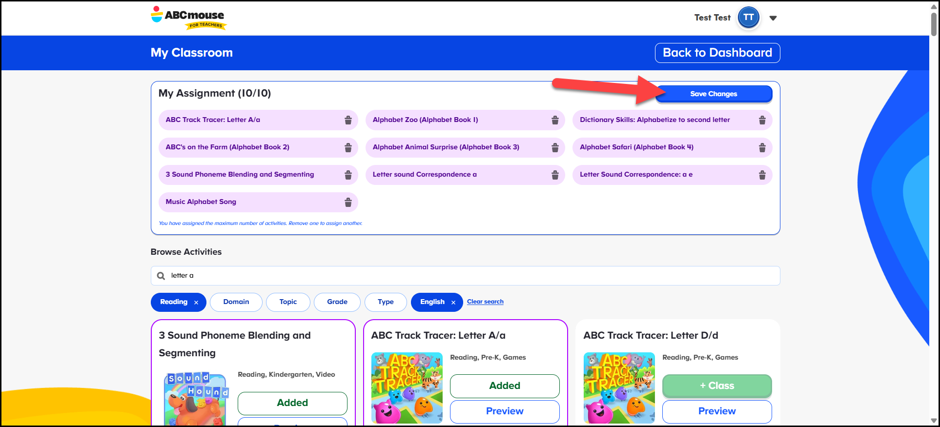 English (American) ABCmouse v1.68.0 Teacher account my assignment 10 out 10.png