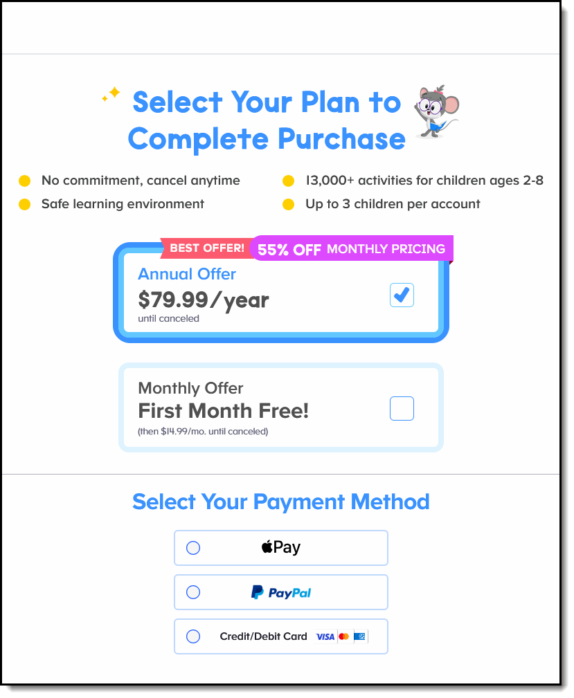 New subscriber page Price Update.png